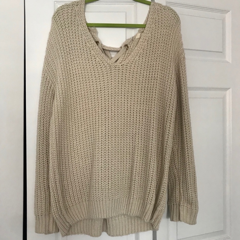 Elan Slouchy Off-Shoulder Sweater